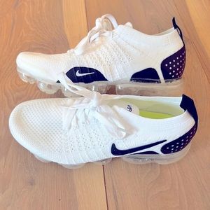 White and black vapor max shoes!